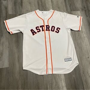 Houston Astros Majestic Cool Base Alex Bregman White Jersey Size Large MLB
